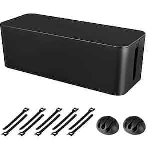 PinkSheep 2 Pack Cable Management Box, Cord Organizer Box Cover With Cable Kit Hides Power Strips Surge Protectors Cords White P 35010779 - View #12