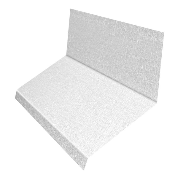 Gibraltar Building Products 3-1/2 in. x 4-1/4 in. x 10 ft. Galvanized Steel Dormer Flashing
