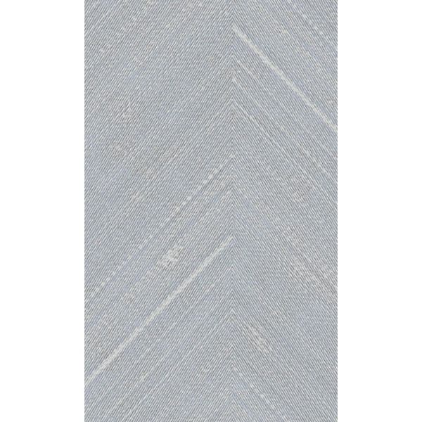 Walls Republic Light Blue Herringbone Geometric Machine Washable 57 sq. ft. Non-Woven Non- Pasted Double Roll Wallpaper