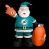 logobrands 7 ft. Miami Dolphins Inflatable Santa 620286 - The Home