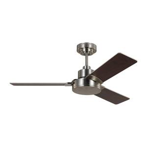 Jovie 44 in. Indoor/Outdoor Brushed Steel Ceiling Fan with Wall Control and Manual Reversible Motor