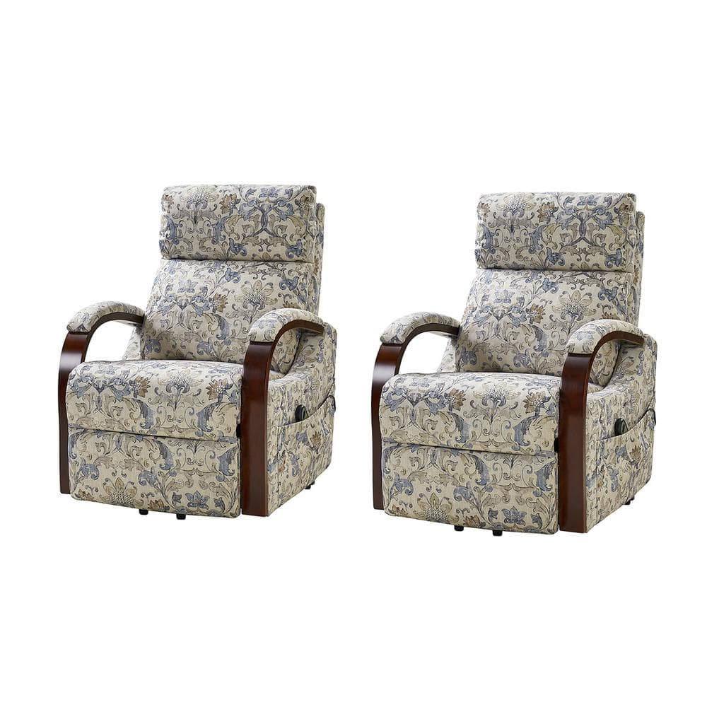 JAYDEN CREATION Nina Beige Power Recliner with Wired Controller and Side  Pockets Set of 2 ZRCHF0278-BGE-S2 - The Home Depot