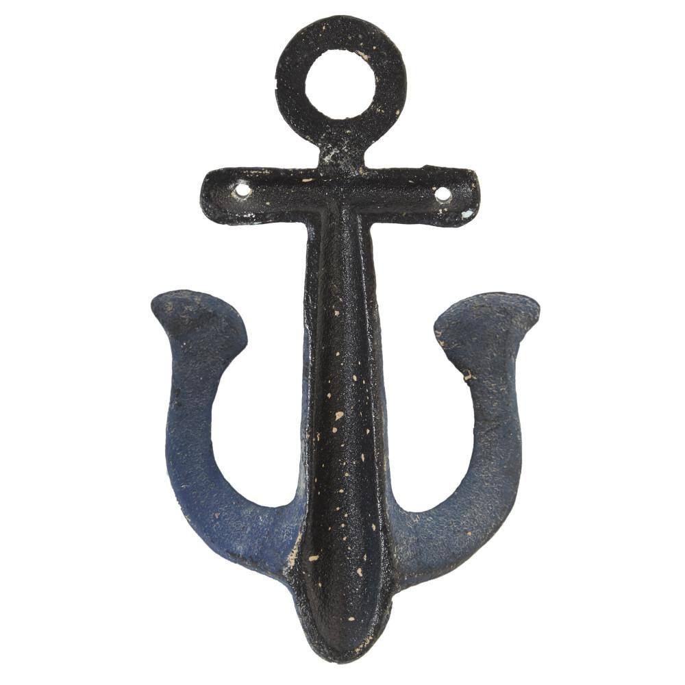 Multicolored Metal Anchor Wall Hooks Set of Four
