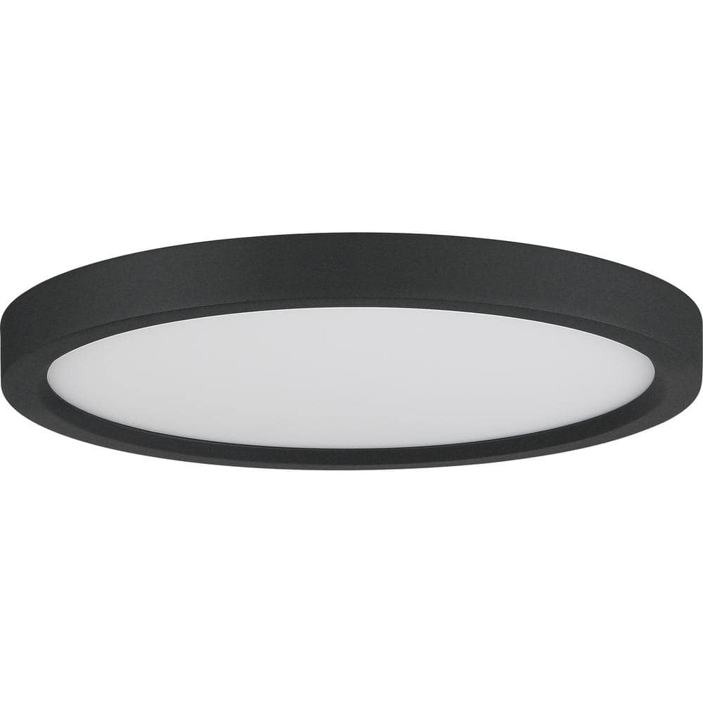 11" Black Aluminum LED Flush Mount Light