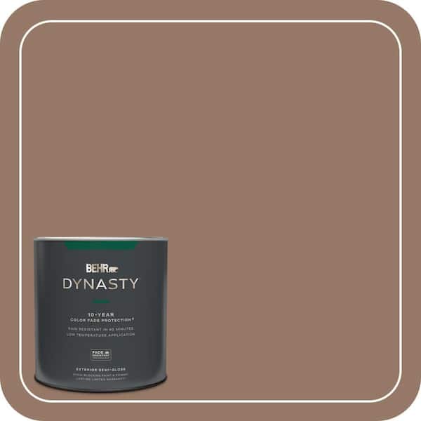 BEHR DYNASTY 1 qt. #BXC-73 True Walnut Semi-Gloss Exterior Stain-Blocking Paint & Primer