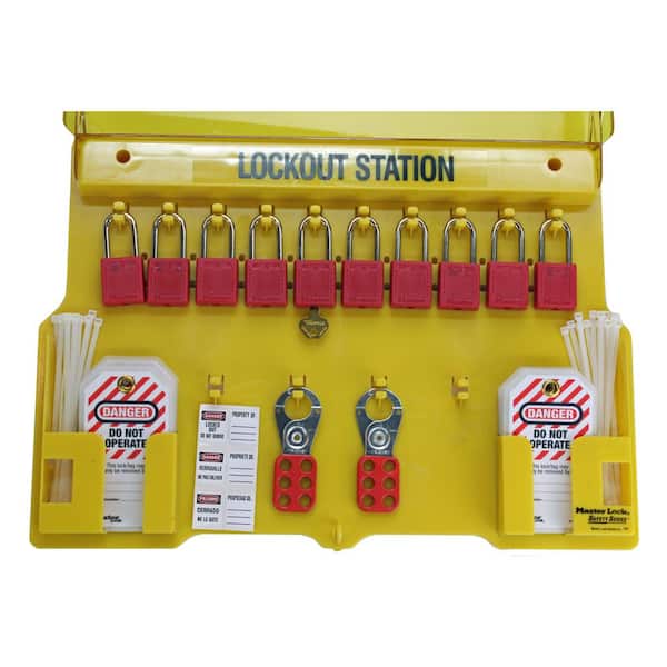 IDEAL 10-Lock Station Includes Locks Tags and Hasps