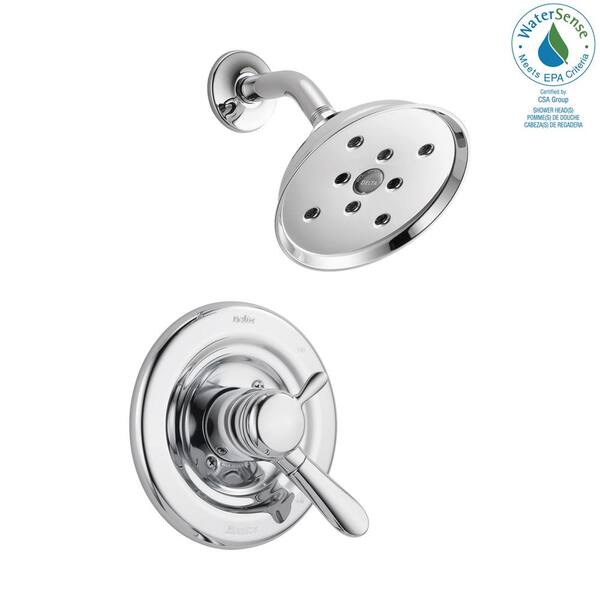 Delta Lahara 1-Handle H2Okinetic Shower Only Faucet Trim Kit in Chrome ...