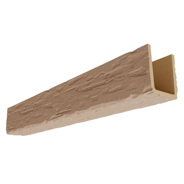 Ekena Millwork Heritage Timber 7.5 in. x 7.5 in. x 8 ft. Salvaged Timber Primed Tan Faux Wood Beam