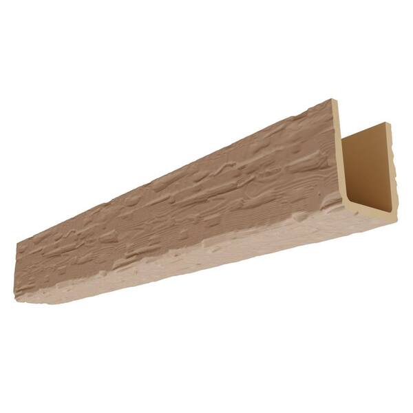 Ekena Millwork Heritage Timber 9.5 in. x 9.5 in. x 20 ft. Salvaged Timber Primed Tan Faux Wood Beam