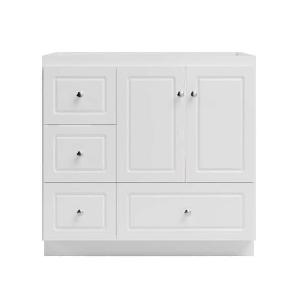 Simplicity by Strasser Ultraline 36 in. W x 21 in. D x 34.5 in. H Bath Vanity Cabinet without Top in Winterset