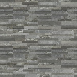 Palisade Grey Ledger Panel 6 in. x 24 in. Matte Porcelain Wall Tile (11 sq. ft. / case)