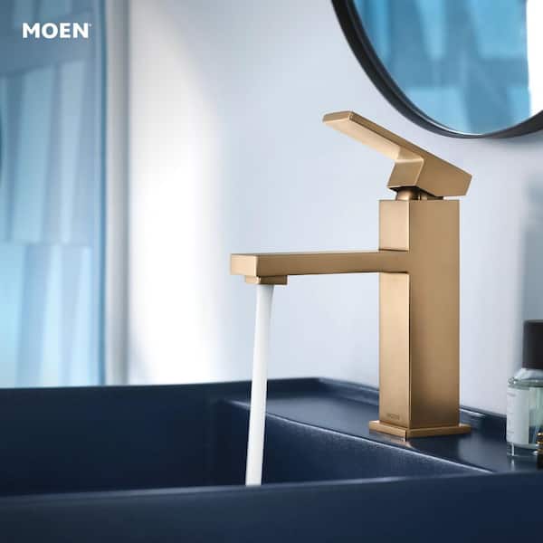 Revyl Single Hole Single Handle Bathroom Faucet in Bronzed Gold