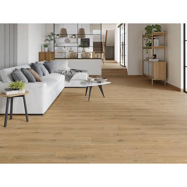 Solana Amber 9 in. x 47 in. Matte Wood Look Porcelain Floor and Wall Tile (14.84 sq. ft./Case)