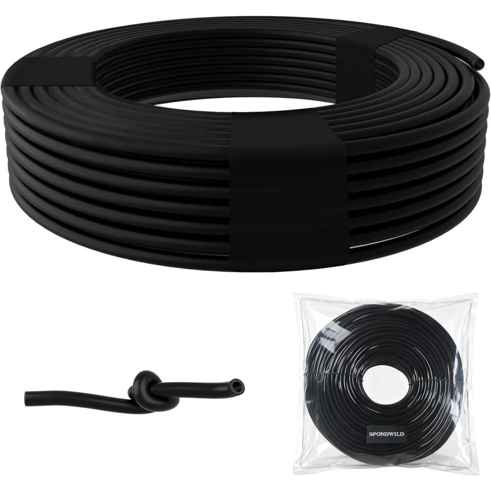 50 Ft 1/4 Inch Drip Irrigation Tubing Flexible UV Resistant Black Hose for Gardens Greenhouses Flower Beds price history on PriceWatchPro