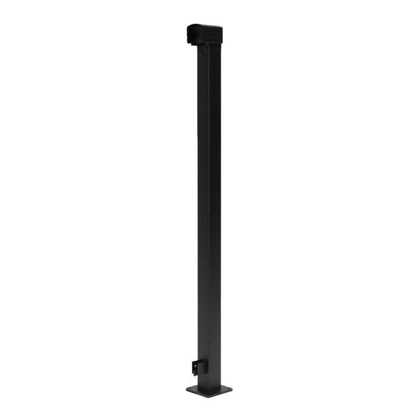 Vista Railing Systems Inc 2 in. x 2 in. x 42 in. Textured Black Aluminum End Post