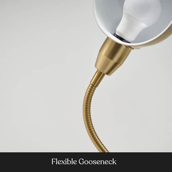 Brass Adjustable Height 3-way Articulating Floor Lamp - Endicott Home  Furnishings