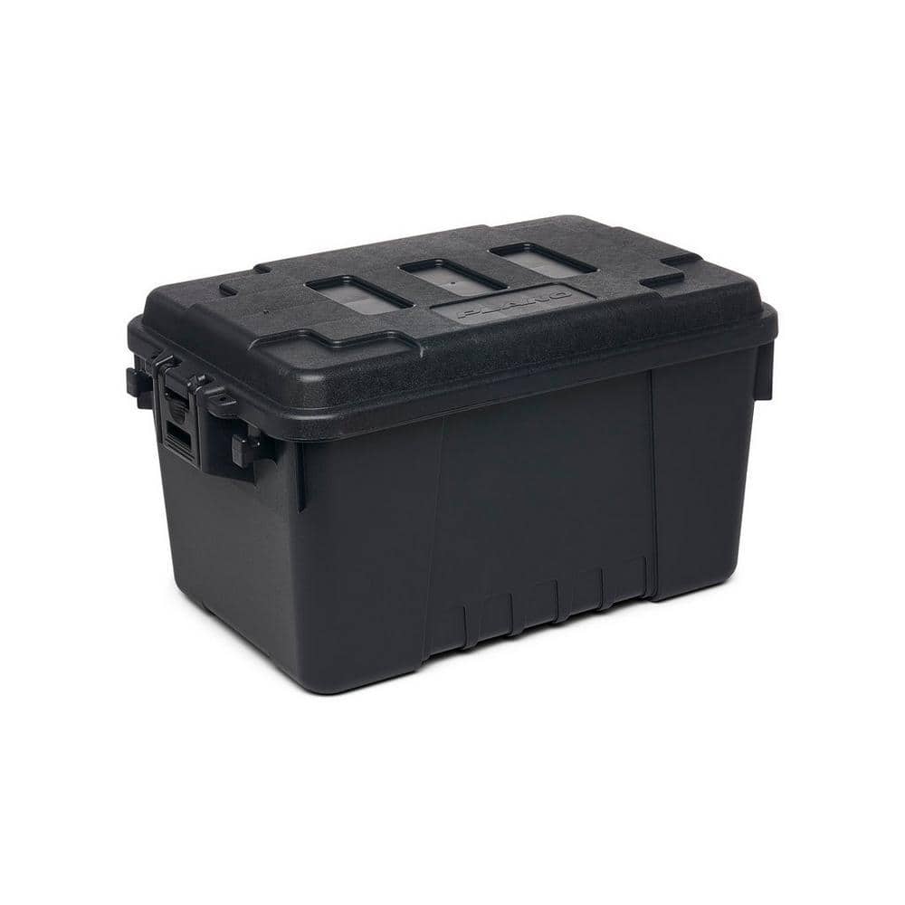 Plano 14 Gal. Storage Box in Black 161900 - The Home Depot