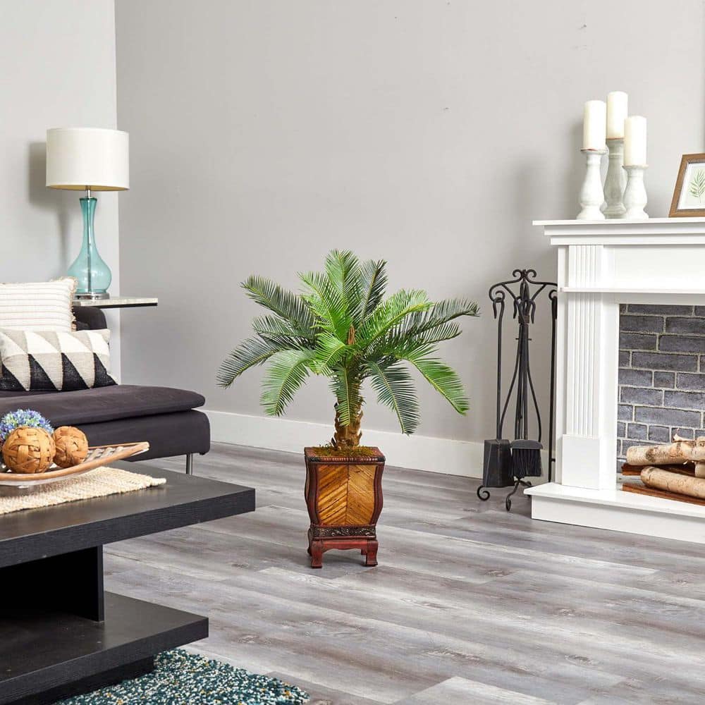3 ft. Artificial Cycas Tree in Planter for Indoor/Outdoor price history on PriceWatchPro