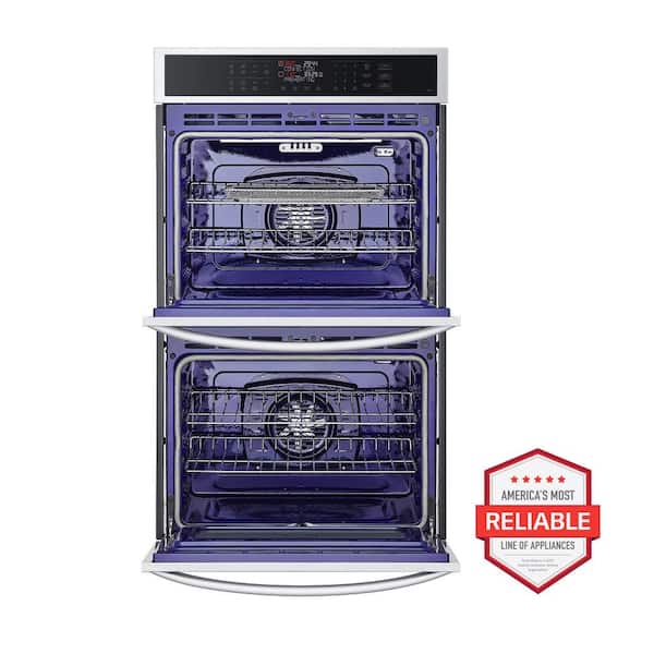 9.4 cu. ft. Smart Double Wall Oven with Fan Convection, Air Fry in PrintProof in Stainless Steel