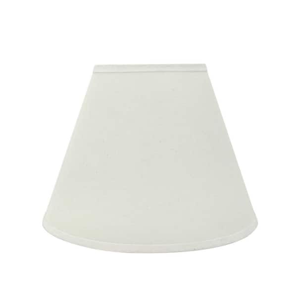 12 in. x 9 in. Off White Hardback Empire Lamp Shade