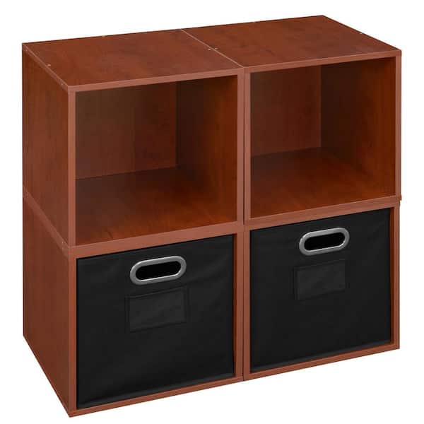 Niche 26 in. H x 26 in. W x 13 in. D Wood 4- Cube Organizer