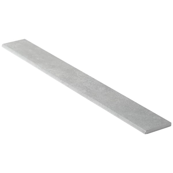 Forge Slate Gray 2.83 in. x 23.62 in. Matte Porcelain Floor and Wall Bullnose Tile Trim