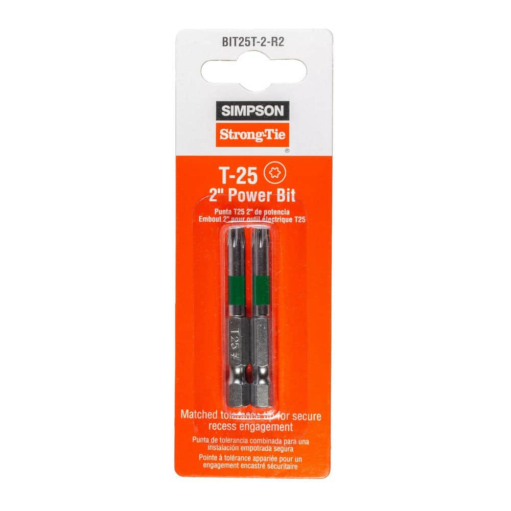 Simpson Strong-Tie 2 in. T-25 6-Lobe-Drive Power Bit (2