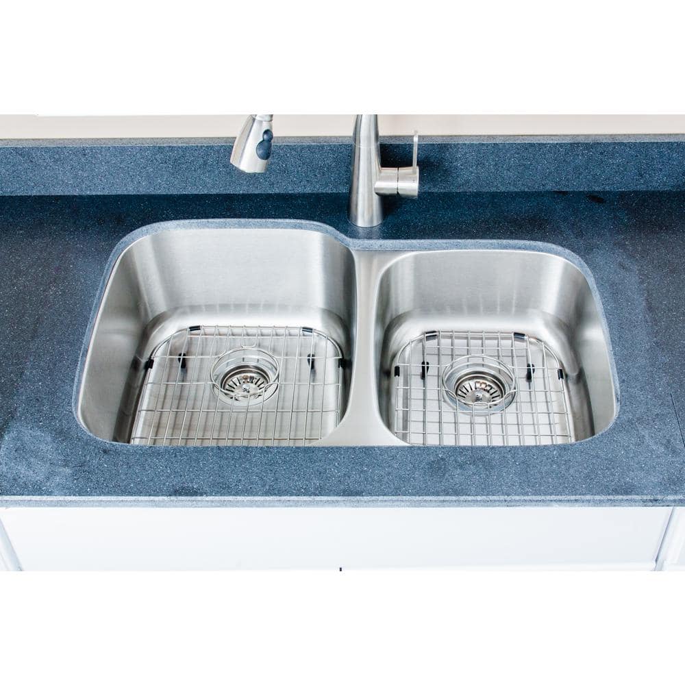 Wells Sinkware 3D Kitchen Prep Centers Undermount 32-in x 19-in Stainless Steel Single Bowl Kitchen Sink | 3D 3219-9-1