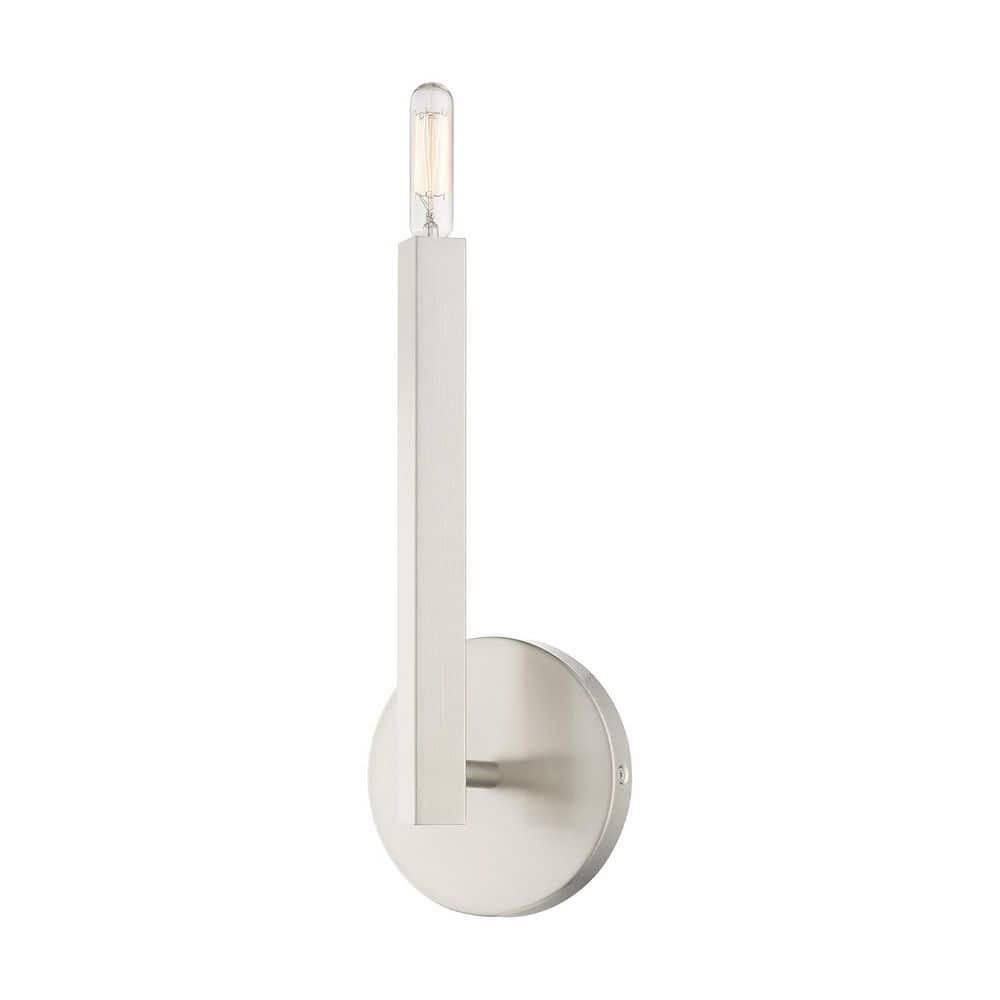 Everson 5.125 in. 1 Light Brushed Nickel Modern Wall Sconce price history on PriceWatchPro