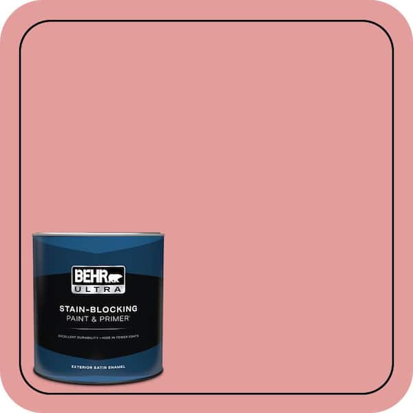 BEHR ULTRA 1 qt. #150D-4 Pale Berry Satin Enamel Exterior Paint & Primer