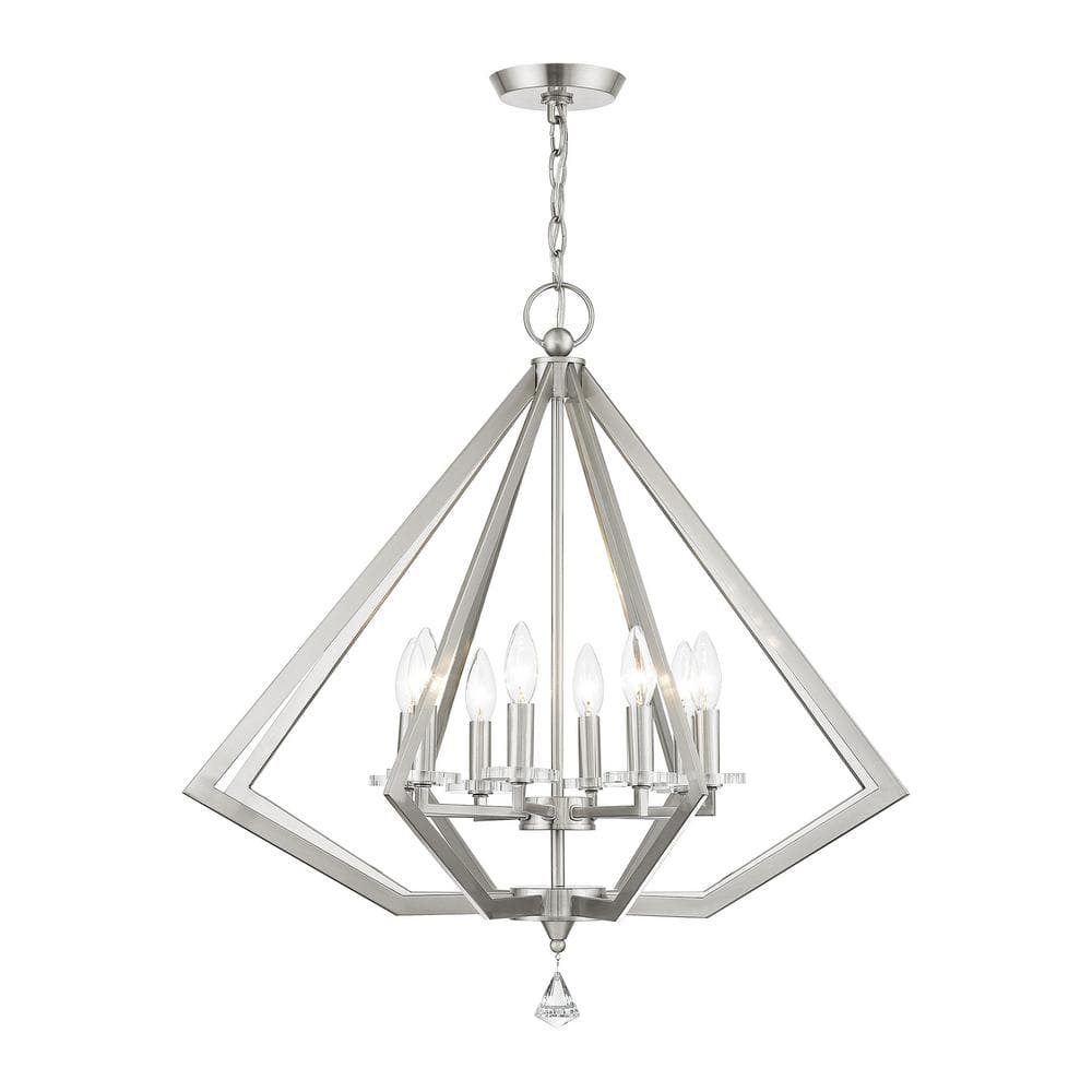 diamond 8 Light brushed nickel Chandelier price history on PriceWatchPro