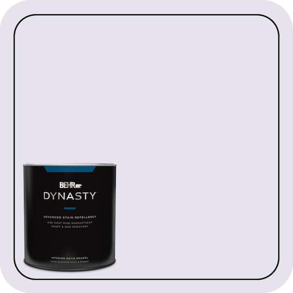 BEHR DYNASTY 1 qt. #640A-1 Soft Iris Satin Enamel Interior Stain-Blocking Paint & Primer