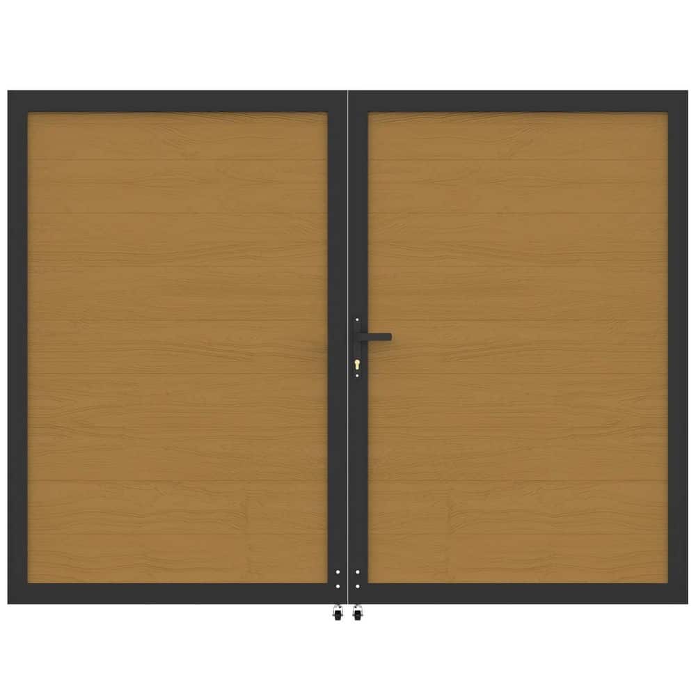 Durable 8 ft. W x 6 ft. H Teak Composite Privacy Fence Gate (No Posts Included) price history on PriceWatchPro