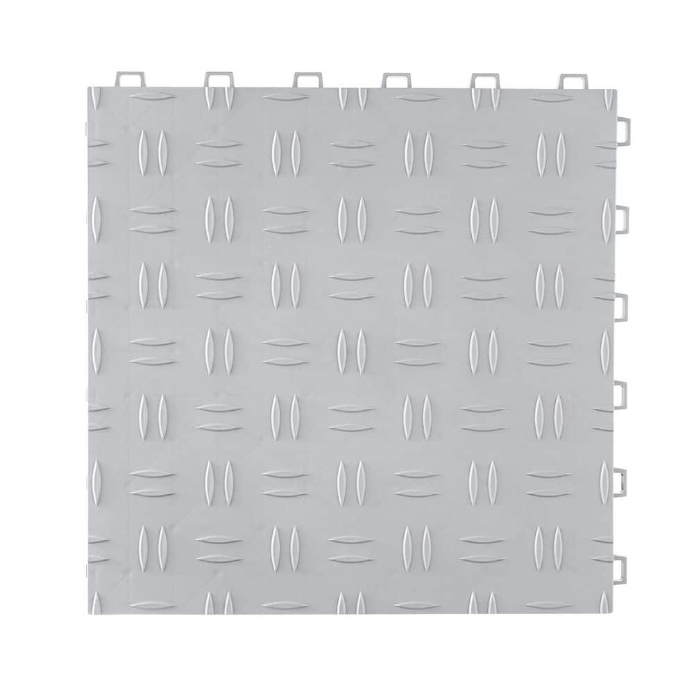 12 x 12 x 0.53 in. Garage Tiles, 50 Pack, 50 sq. ft. Non-Slip Double-Sided Flooring Garages Basements Workshops Silver price history on PriceWatchPro