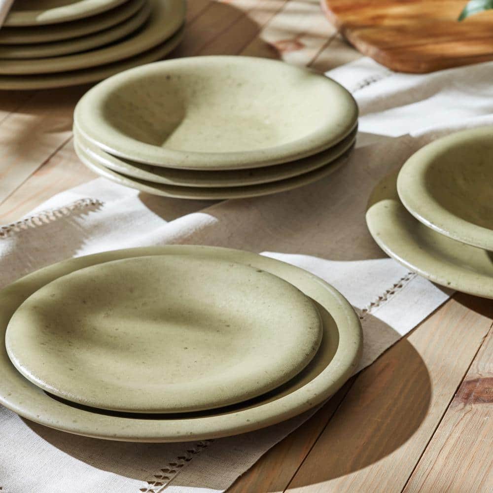 Aro 12-Piece Off-White Ceramic Dinnerware Set, Service for 4