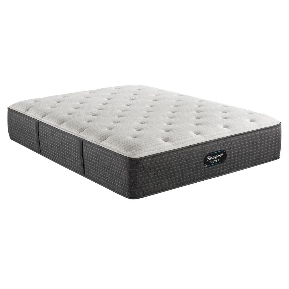 Contemporary White/Gray Cal. King Innerspring Gel Memory Foam Mattress