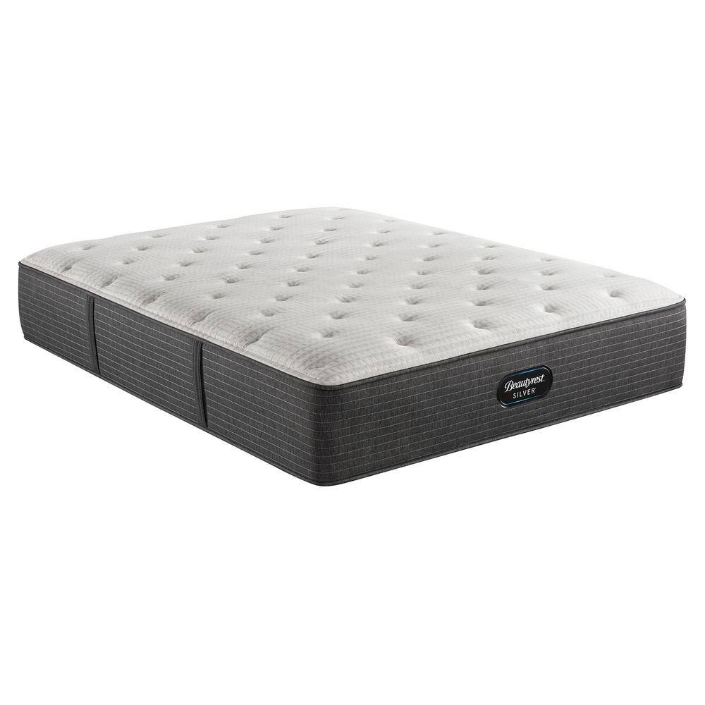 Twin XL Medium White Cotton Innerspring Mattress with Boxspring