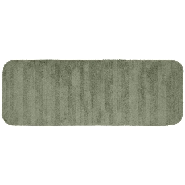 Garland Rug Glamor Deep Fern 22 in. x 60 in. Washable Bathroom Accent Rug