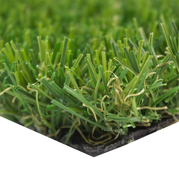 TrafficMaster Deluxe 15 ft. Wide x Cut to Length Green Artificial Grass Carpet