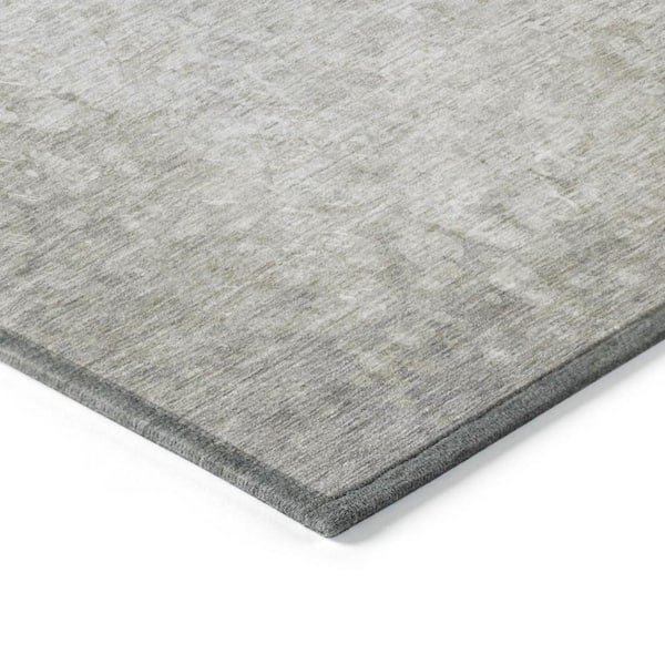 Beige 8 ft. x 10 ft. Woven Border Rectangle Indoor/Outdoor Area Rug