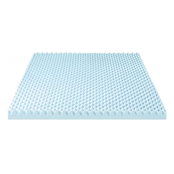 4 Inch Egg Crate Memory Foam Mattress Topper with Calming Aloe Infusion -  On Sale - Bed Bath & Beyond - 31871714