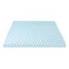 VacuuMParts 4 inch Foam Twin Bed Pad Mattress Egg Crate Overlay Topper 72 L x 34 W x 4 Soft