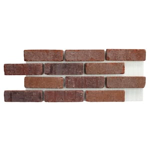 28 in. x 10.5 in. x 0.5 in. Brickwebb Riviera Thin Brick Sheets (Box of 5-Sheets)