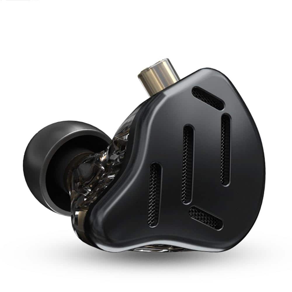 HiFi IEM Black Wired Noise Cancelling Earbud and In-Ear with 2 Pin Detachab
