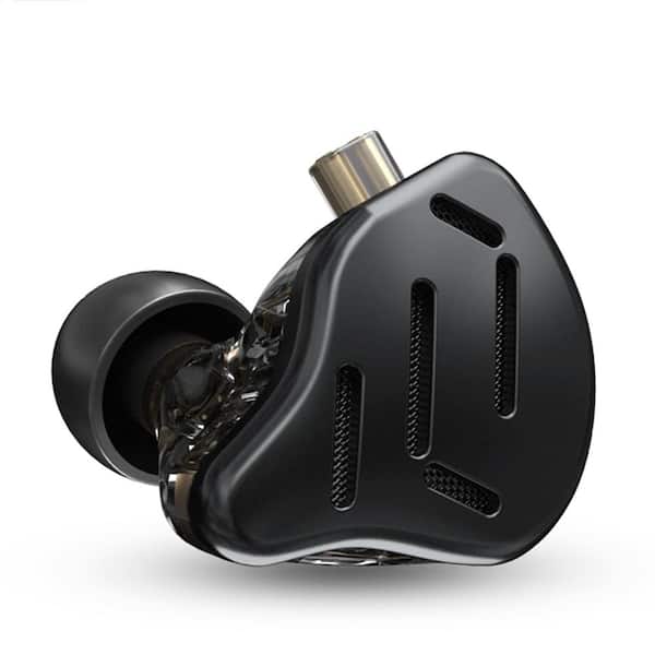 HiFi IEM Black Wired Noise Cancelling Earbud and In-Ear with 2 Pin Detachable Cable