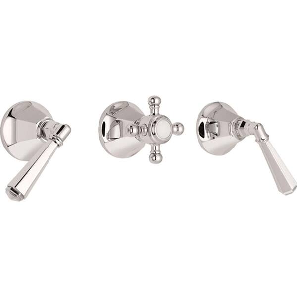 CALIFORNIA FAUCETS Monterey 3 Handle Tub and Shower Trim Only in Black