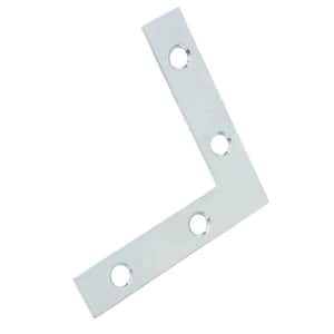 2 in. Zinc-Plated Flat Corner Brace (4-Pack)