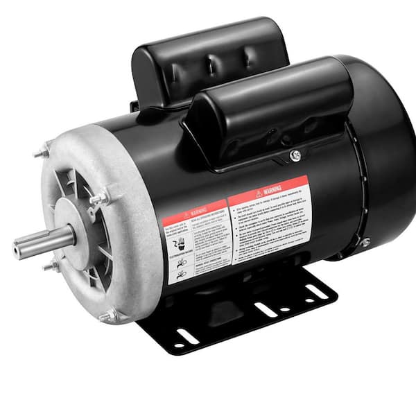 1. 5HP Electric Motor 3450 rpm, AC 115V/230V, 56 Frame, Air Compressor Motor Single Phase, 5/8 in. Keyed Shaft, CW/CCW