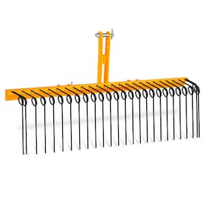 60 in. Steel Pine Sod Landscape Rake with a Three-Point Hitch