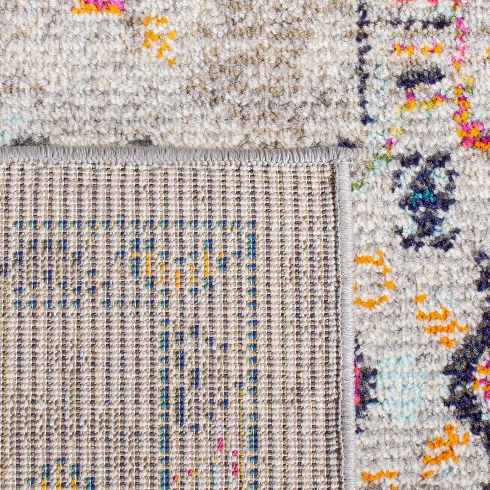 Madison Gray and Blue 12' x 15' Synthetic Area Rug